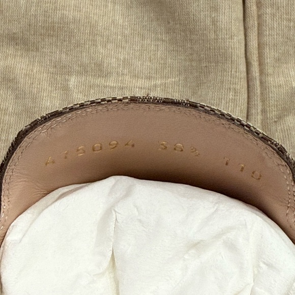 NWB Gucci Beige and Brown GG Canvas Horsebit Mules Size 38.5 - Picture 7 of 10